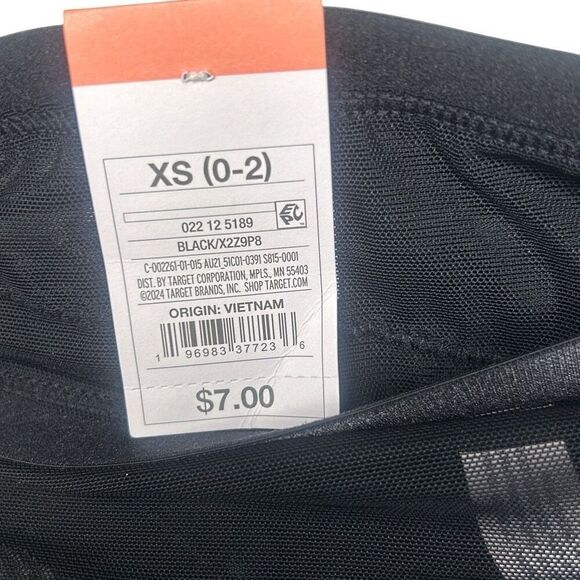 Set of 2 Auden Women’s Size XS Cheeky Mesh Lace Bottoms Black See Through NWT - Picture 3 of 4